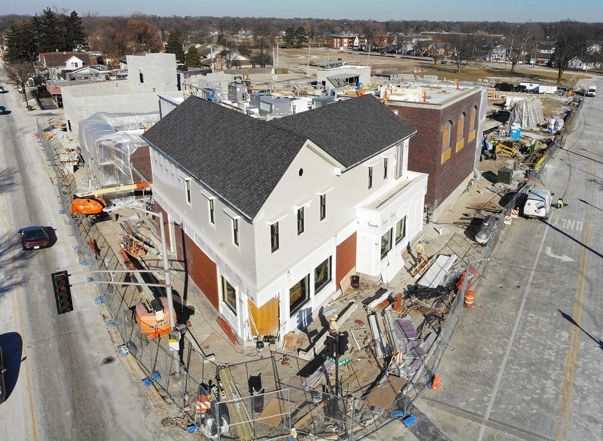 Harmony Square construction on January 9, 2025